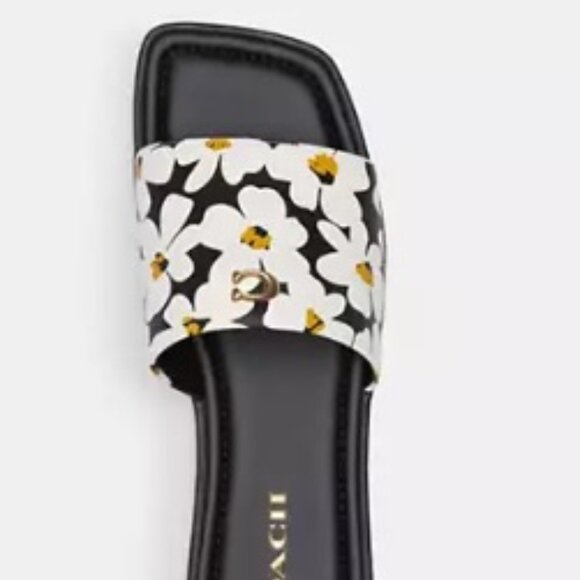 Brand New, Authentic Coach Floral Print Sandal - Picture 2 of 4
